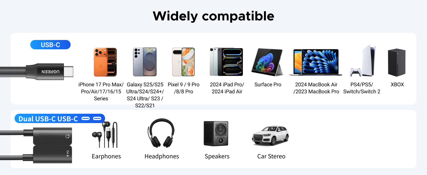 usbc headphone splitter