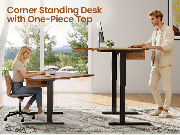 corner desk standing desk