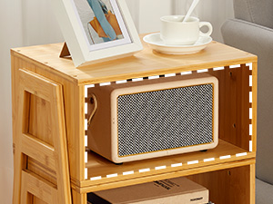 nightstands night stands set of 2 Stackable Side Tables bamboo end tables