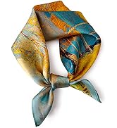 PoeticEHome 100% Mulberry Silk Neck Scarf 21