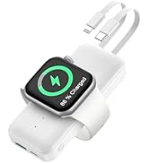 10000mAh Portable Apple Watch Charger,Mini Wireless Charger for iWatch,Fast Charging Power Bank w...