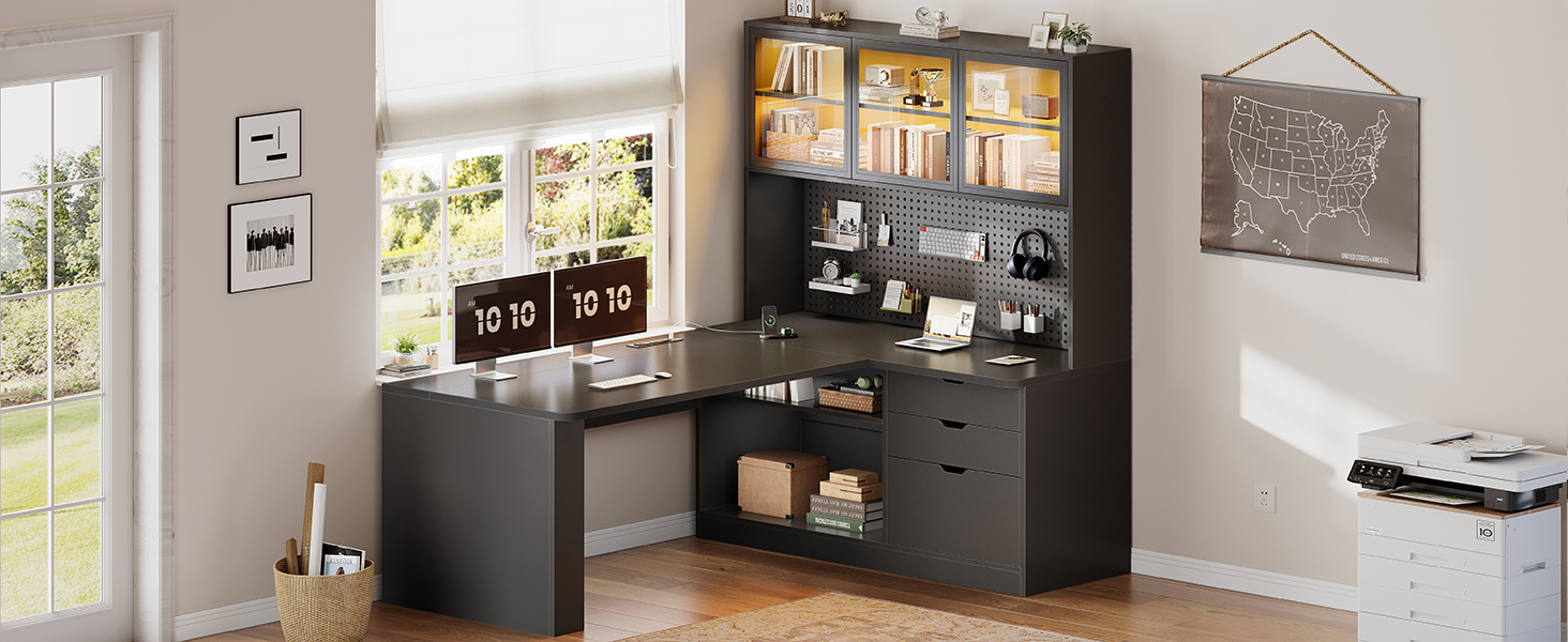 l shaped desk office desk