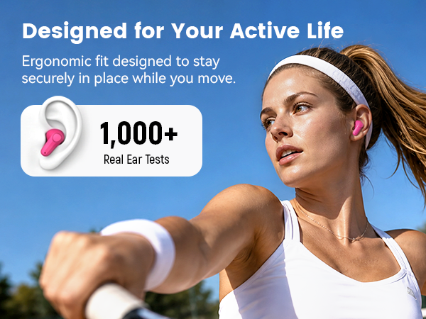 Secure fit workout earbuds
