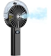 Otlonpe Handheld Misting Fan Portable, 4000mAh Rechargeable Battery Powered, Small Personal Miste...