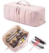 BAGSMART Hair Tool Organizer Travel Bag Compatible with Dyson Airwrap, Shark Hair Dryer, Wide-ope...