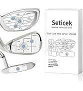 Seticek Golf Impact Tape Labels |Self-Teaching Sweet Spot and Consistency Analysis | Improve Golf...