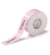 NIIMBOT Label Maker Tape for D11/D110/D101 Label Maker, 12 x 40 mm (0.47'' x 1.57'')-160 Tapes/Ro...