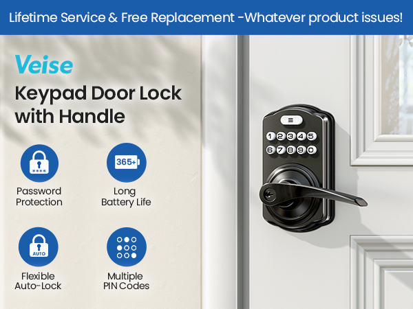 electronic deadbolt door lock