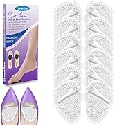 6 Pairs Metatarsal Pads Heels Inserts Gel Ball of Foot Cushions for Women, Invisible Adhesive For...
