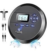 CD Player Portable, DESOBRY Portable CD Player with Speakers &amp; FM Transmitter, Compact CD Player ...