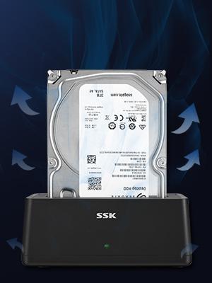 SSK USB 3.0 to SATA External Hard Drive Docking Station for 2.5 &amp; 3.5 Inch HDD SSD SATA, super speed