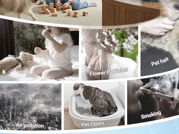  hepa air purifier smart wifi air purifiers for bedroom for home pets large room office kitchen 