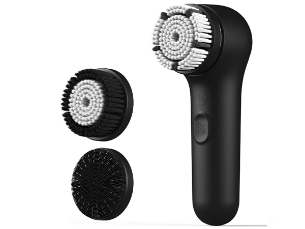 NågraCoola Clie 3.0 spin and V-Sonic Face scrubber facial cleansing brush blue