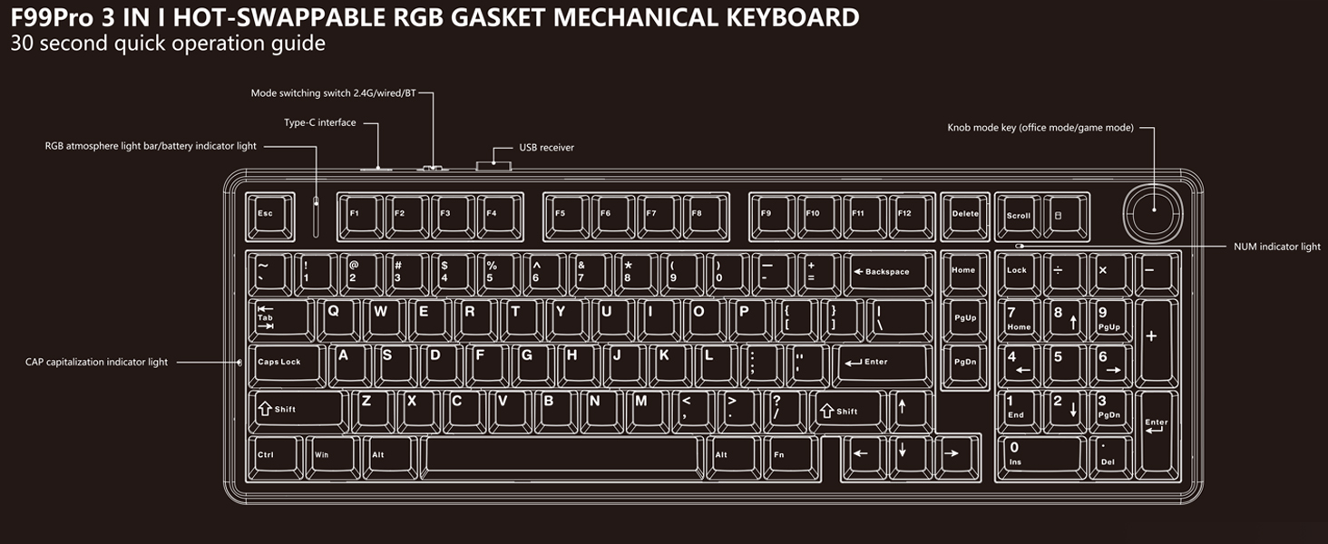 wireless gaming keyboard