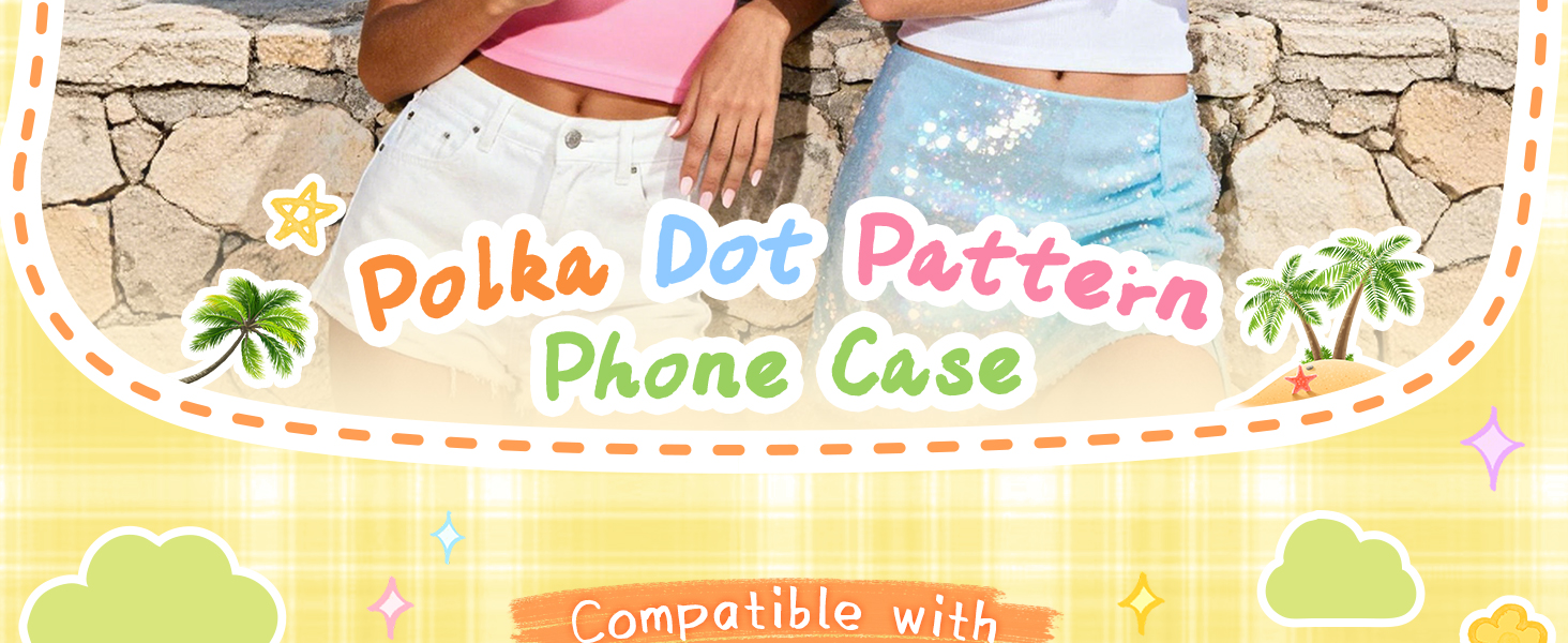 polka phone case magnetic case shockproof phone cover durable