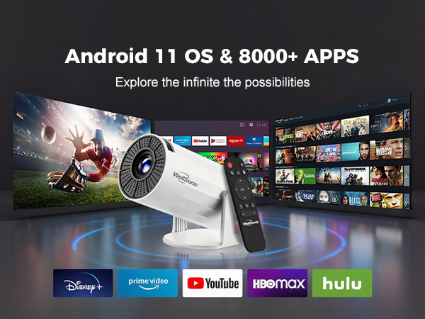 Mini Projector with WiFi and Bluetooth