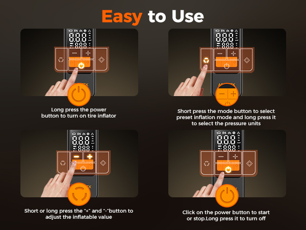 tire inflator portable air compressor