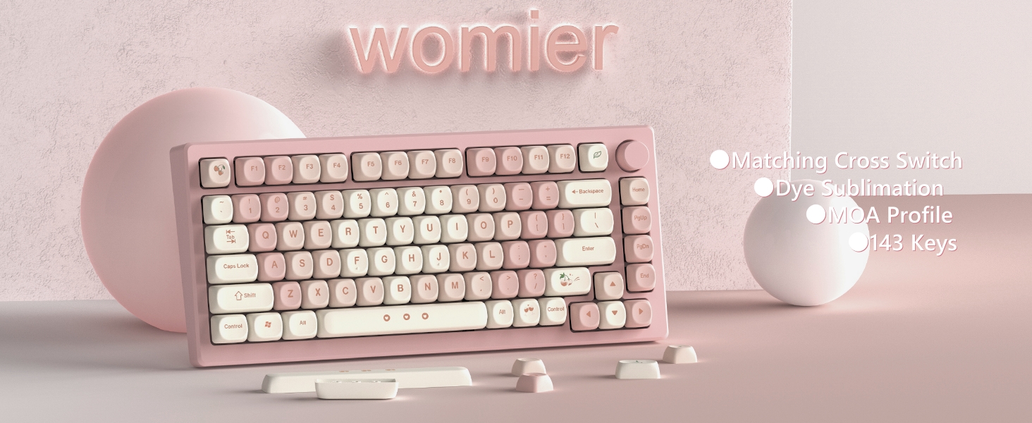 PBT Keycaps 60 65 75 100 Percent, MOA Keycaps Dye-Sublimation, Custom Keyboard Key caps Set