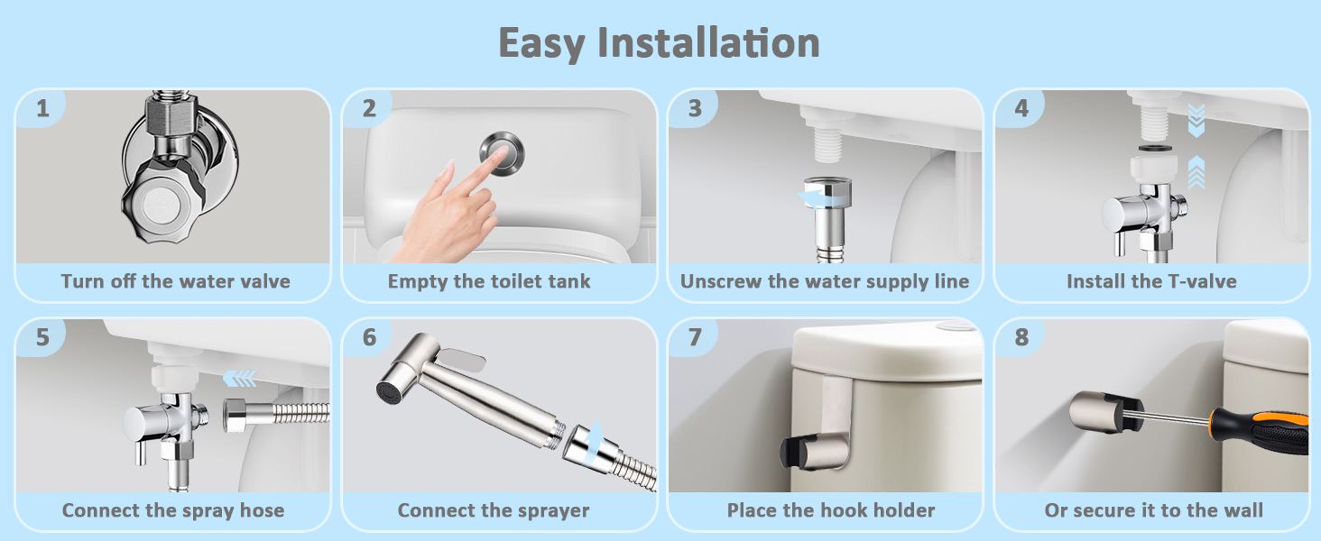Toilet Bidet Spray with Filter