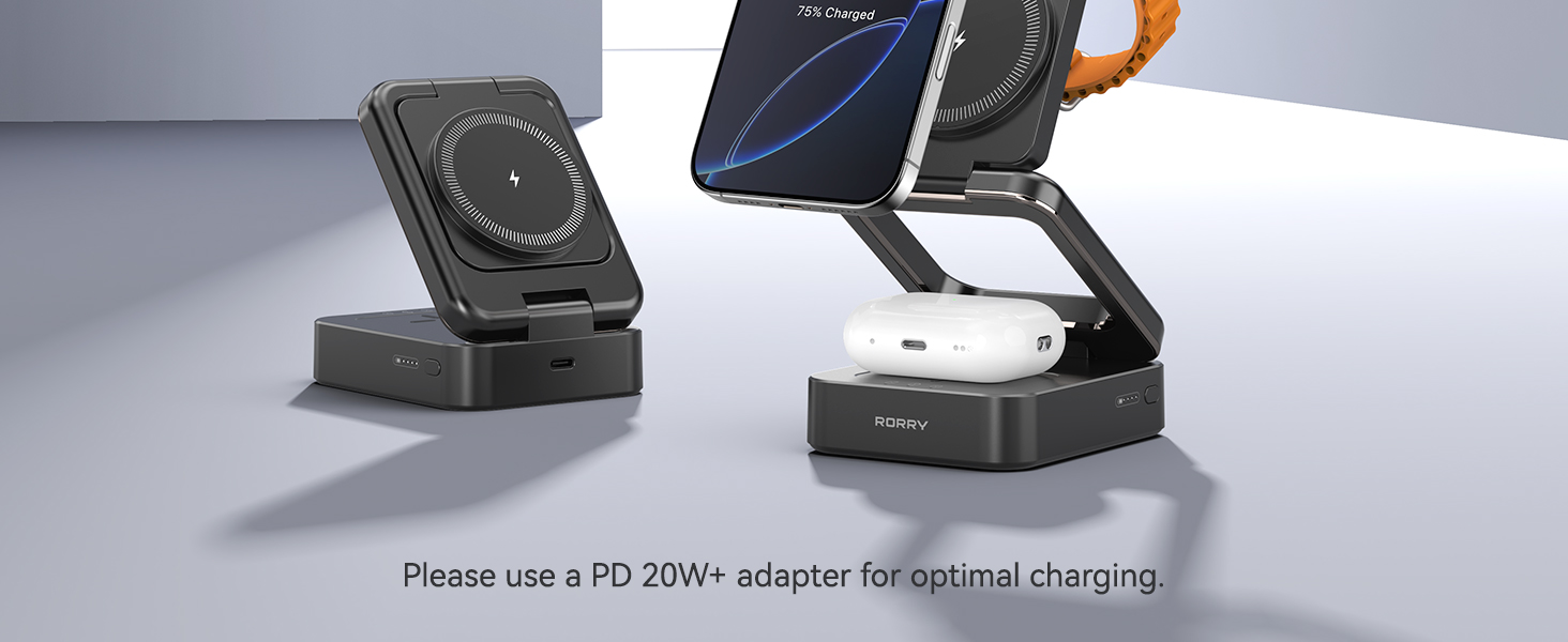3-in-1 Charging Station 10000mAh