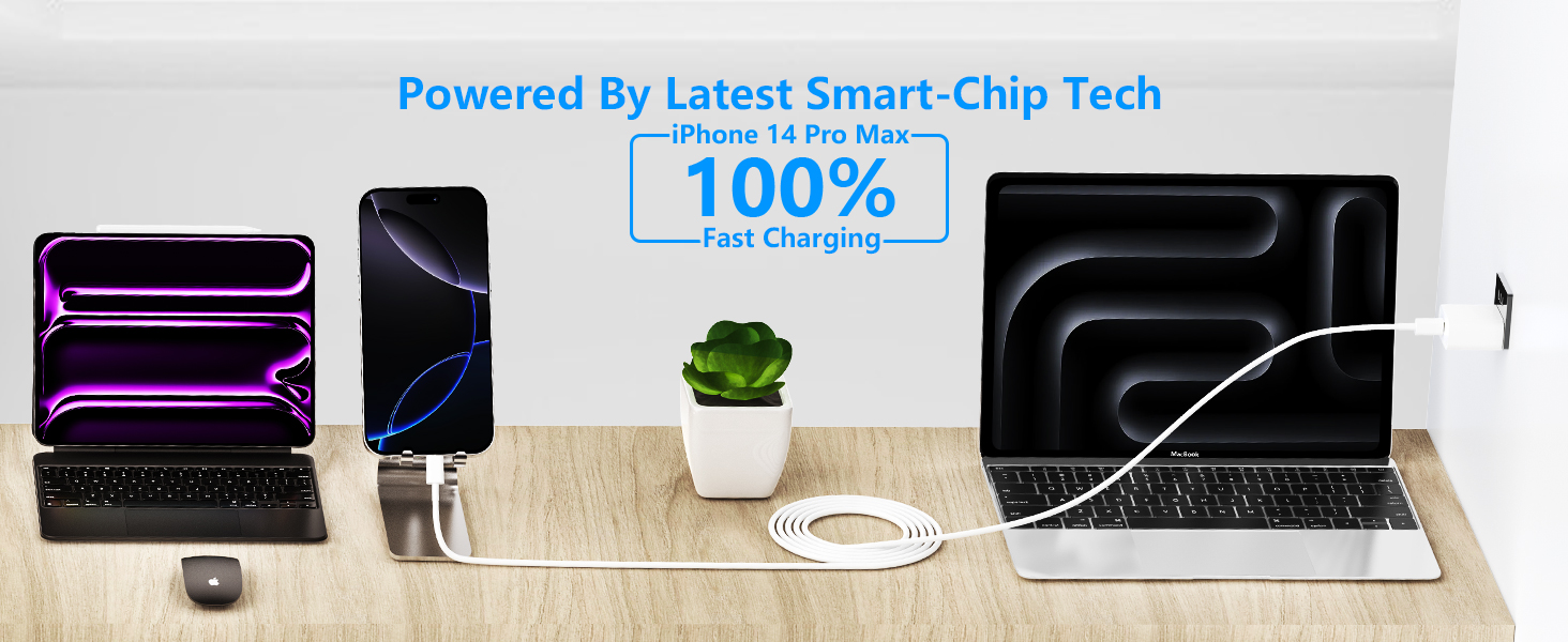 MFi Certified iPhone 14 Charger Fast Charging 2Pack PD 20W USB C Chargers Block Type C Wall Charger