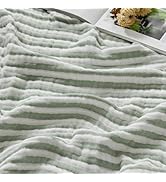 EMME Cotton Muslin Large Throw Blanket Couch Breathable Gauze Soft Lightweight Bed Blankets Adult...