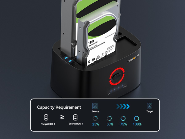 dual bay Hard Drive Docking Station
