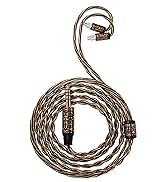 Herslive Embossed Pattern Wukong 4.4mm Plug IEM Earphone Cable, 15O Impedance High Purity 6N OCC ...