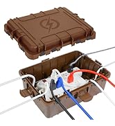 Waterproof Electrical Box, Large Outdoor Extension Cord Covers Waterproof, 8 Cable Seal Entry Wea...