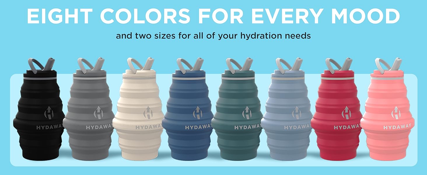 hydaway collapsible water bottle expandable water bottle collapsible water bottle pocket inflatable