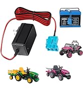 12V Battery Charger for Peg-Perego Ride-On Toys Compatible with John Deere Ground Force Tractor, ...