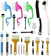 26Pcs Small Cleaning Brush,Crevice Cleaning Brushes Small Spaces,Gap Cleaning Tool Set,Window Gro...