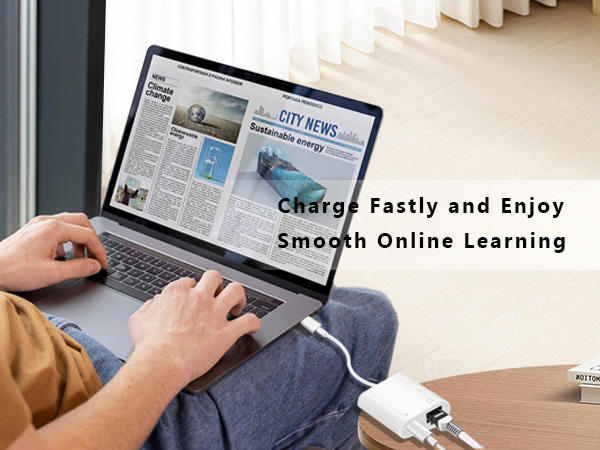 USB C to Ethernet adapter USB C to RJ45 Ethernet adapter iPad Ethernet adapter to USB C