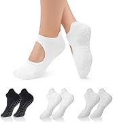 Bosaen 3 Pairs Grip Socks Pilates, Yoga Socks for Women Non-Slip, Ideal for Pilates, Barre, Balle...