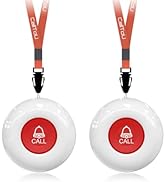 CallToU Wireless Call Buttons for Caregiver Pager and Restaurant Calling Pager Waterproof 500+ Fe...