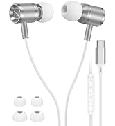 iPhone 17 USB C Headphones Wired, Earbuds with Microphone for iPhone 17 Air 16 15 Pro Max, Type C...