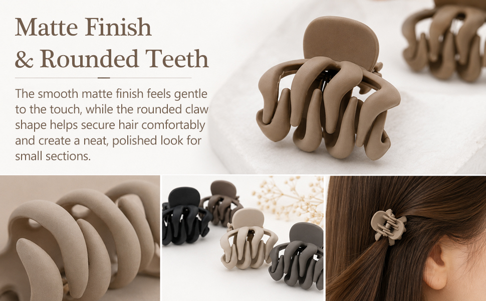 Matte Finish and Rounded Teeth