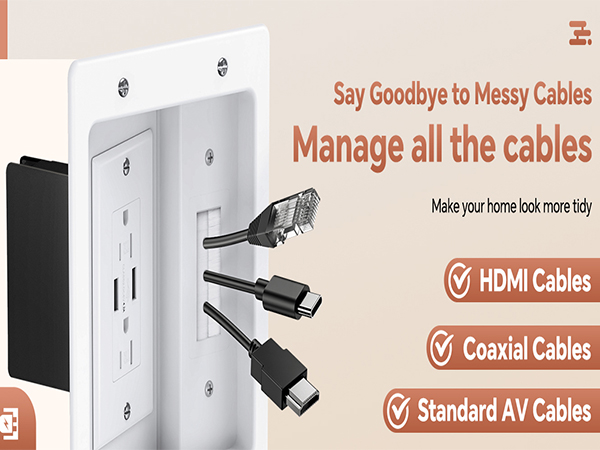 recessed outlet tv wall