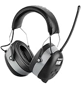 ZOHAN EM042 AM FM Radio Headphone with Digital Display,Ear Protection Noise Reduction Earmuffs,Co...