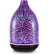 InnoGear Oil Diffuser, 150ml Handmade Glass Diffuser 3D Glass Essential Oil Diffuser Ultrasonic A...