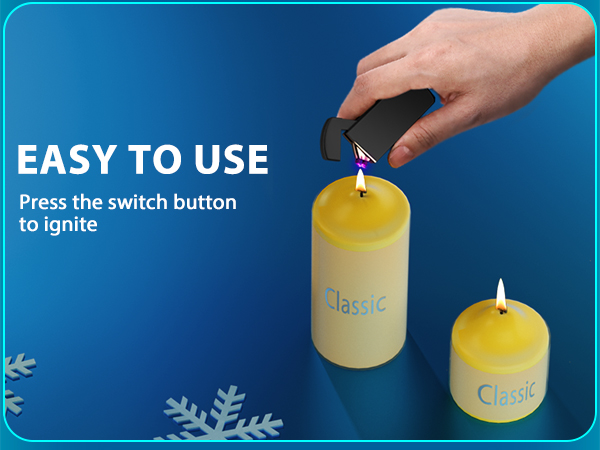 the switch button white candle