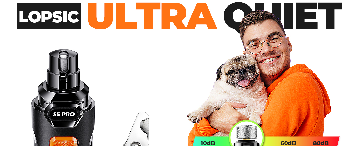 ultra quiet dog nail trimmer kit