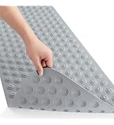 OTHWAY No Suction Cup Bath Mat: 39x16inch Extra Long Bathmat¦Perfect for Ordinary or Refinished B...