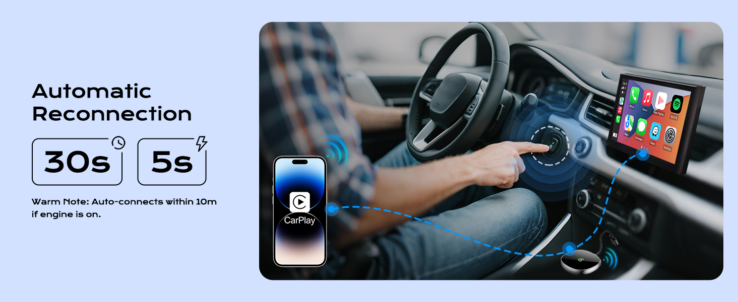 wireless apple carplay adapter 2025,bluetooth apple carplay adapter,carplay adapter for iphone