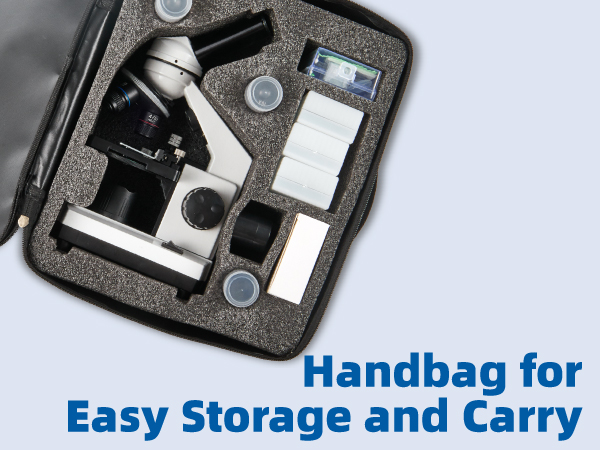 Monocular Microscope with LED Light