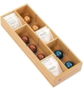 KitchenEdge Premium Tea Bags and Coffee Pods Drawer Organizer – Small 9-Compartment Design with R...