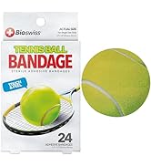 BioSwiss Bandages, Tennis Ball Shaped Self Adhesive Bandage, Latex Free Sterile Wound Care, Fun F...