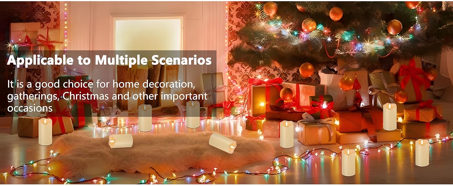 electric candles, decorative candles, pillar candles