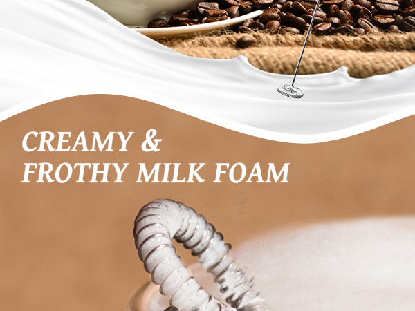 frothy milk foam