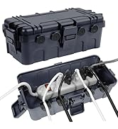 [2 Pack] Outdoor Electrical Box Waterproof, OUTDSPLY Medium Outdoor Electrical Box (11.6x5.7x4.1 ...